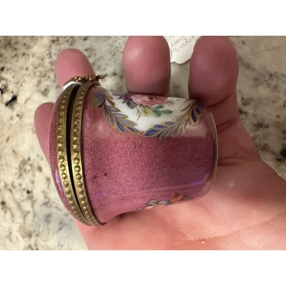 VTG Limoges Bein 1a La Mein Hand Painted Limited Edition Trinket Ring Pill Box - Picture 9 of 14